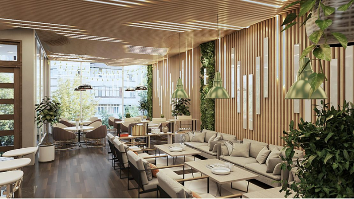 thiết kế nội thất quán cafe